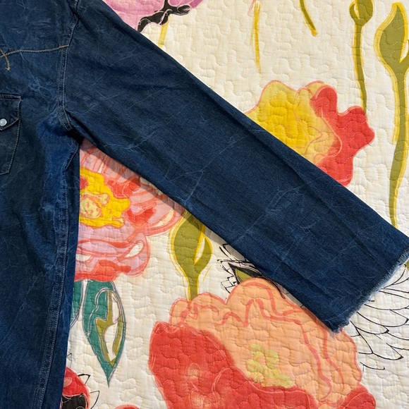 Vintage Red Denim Pearl Snap Shirt - Picture 3 of 9